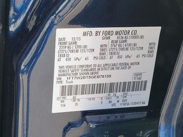 2016 Ford F-250SD XLT