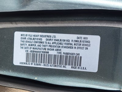 2002 Subaru Outback 3.0 L.L. Bean Edition