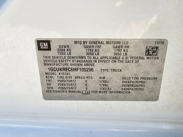 2017 Chevrolet Silverado 1500 1LT