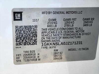 2018 GMC Acadia SLE-2