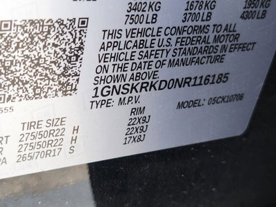 2022 Chevrolet Tahoe 4WD RST