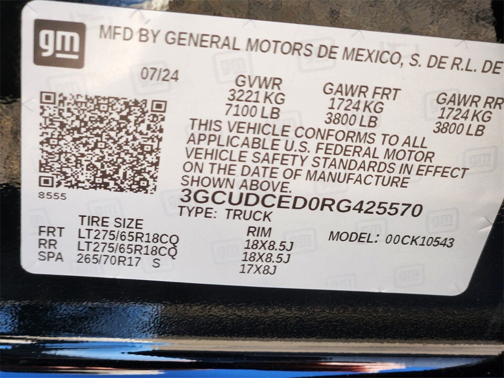 2024 Chevrolet Silverado 1500 4WD Crew Cab Short Bed Custom Trail Boss