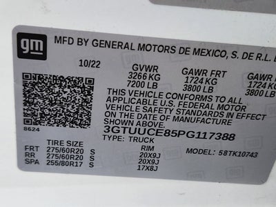 2023 GMC Sierra 1500 4WD Crew Cab Standard Box Elevation