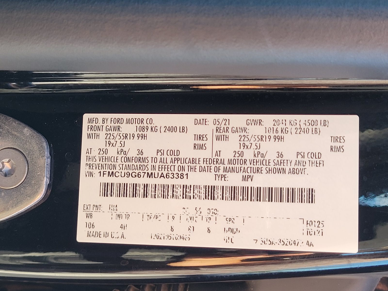2021 Ford Escape SE