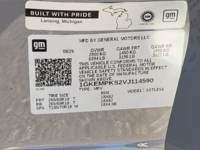 2027 GMC Acadia AT4