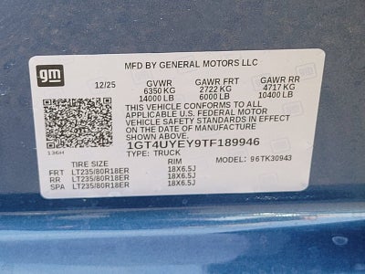 2026 GMC Sierra 3500 HD Denali Ultimate DRW