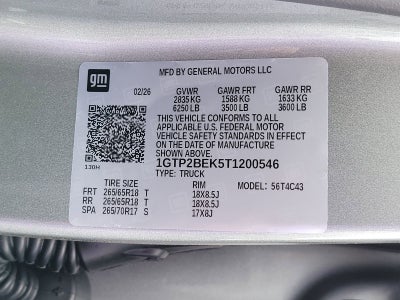 2026 GMC Canyon Elevation