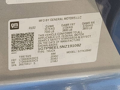 2022 GMC Sierra 1500 Limited AT4