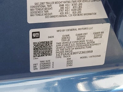 2026 GMC Sierra 1500 Elevation