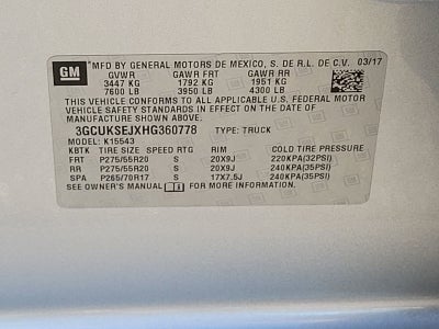 2017 Chevrolet Silverado 1500 LTZ