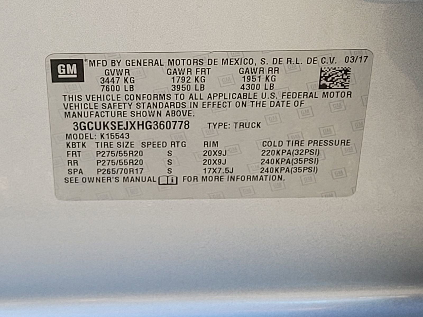 2017 Chevrolet Silverado 1500 LTZ