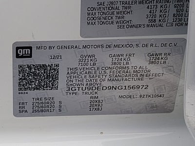 2022 GMC Sierra 1500 Limited SLT