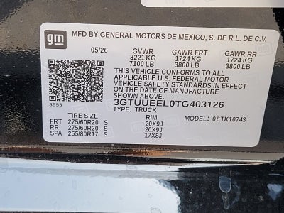 2026 GMC Sierra 1500 AT4