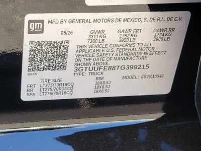 2026 GMC Sierra 1500 AT4X