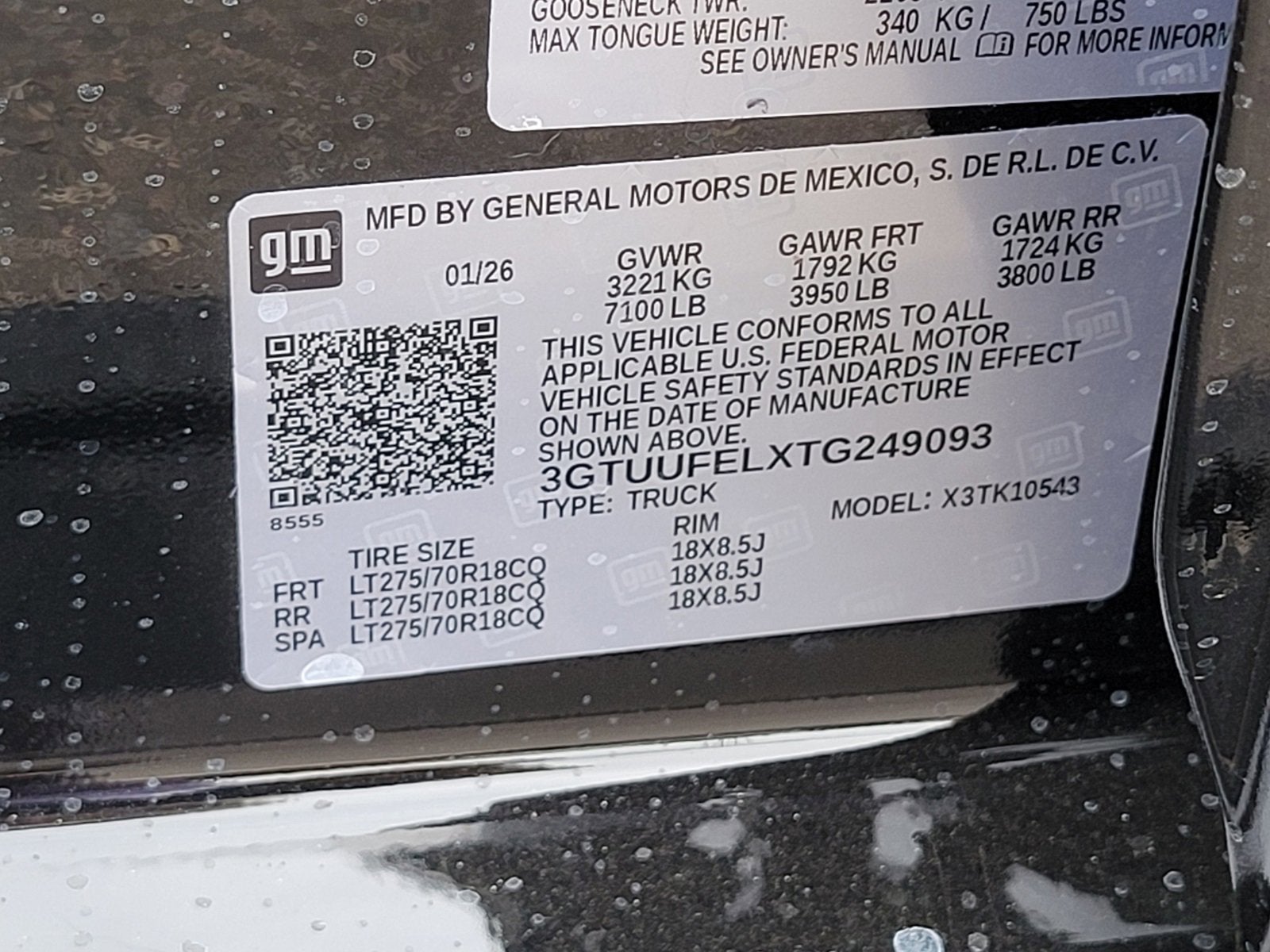 2026 GMC Sierra 1500 AT4X