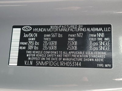 2024 Hyundai Santa Fe SE