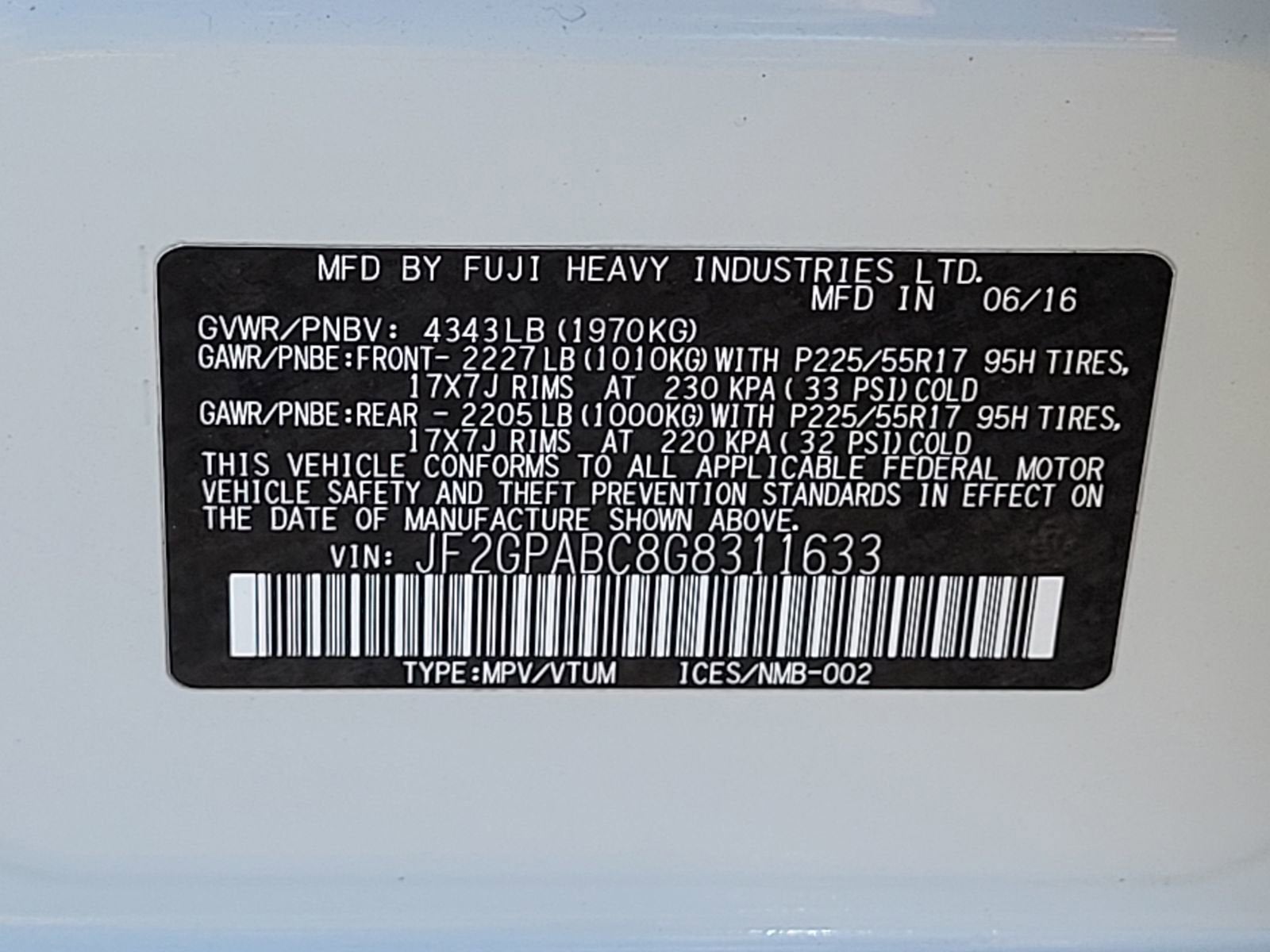 2016 Subaru Crosstrek Premium