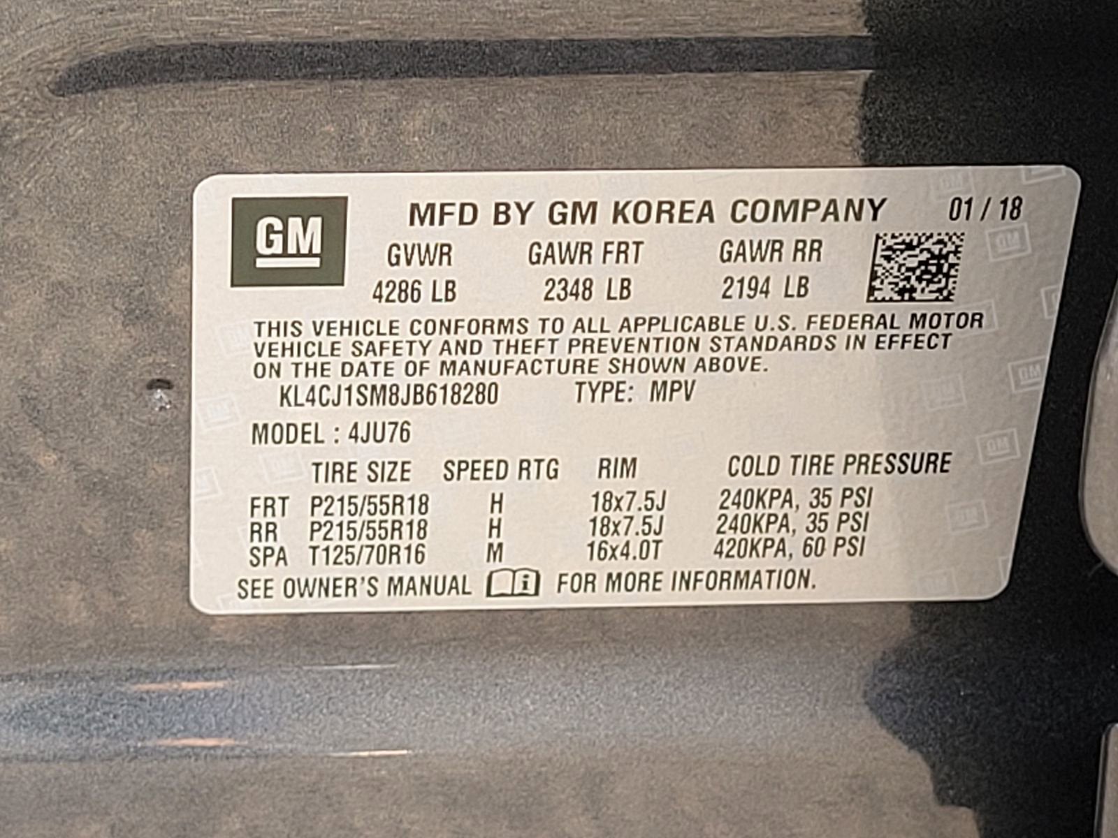 2018 Buick Encore Sport Touring