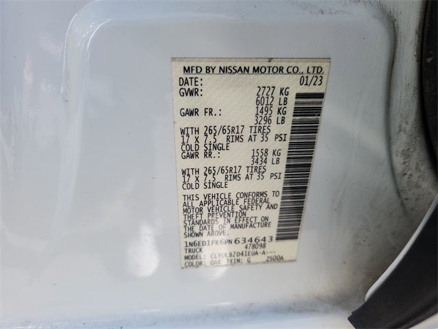 2023 Nissan Frontier SV