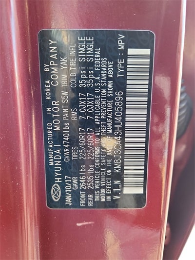 2017 Hyundai Tucson SE Plus