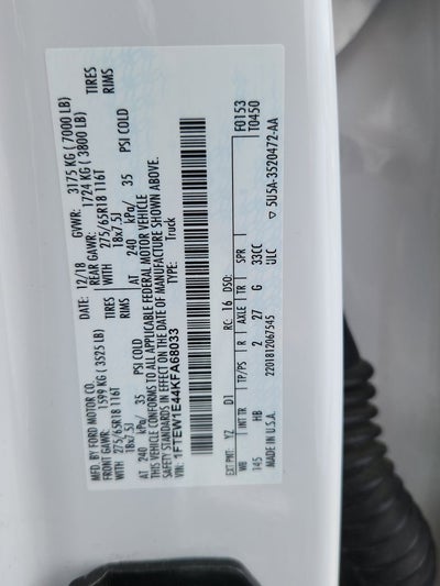 2019 Ford F-150 Lariat