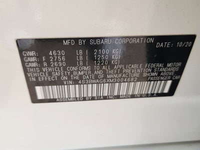 2021 Subaru Legacy Sport