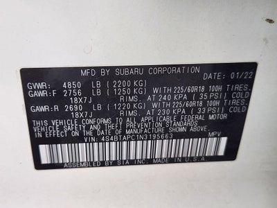 2022 Subaru Outback Touring