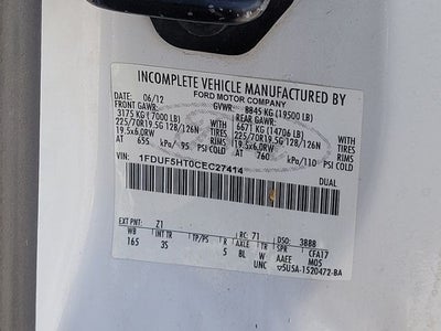2012 Ford F-550 XLT DRW