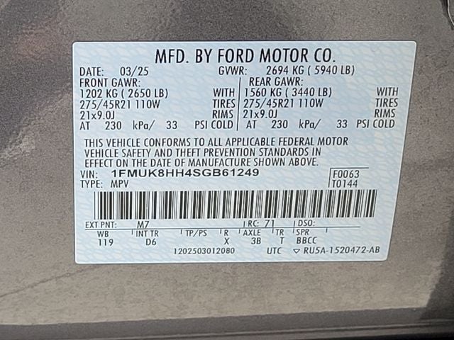 2025 Ford Explorer Platinum