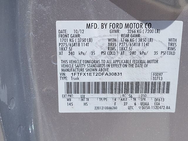 2013 Ford F-150 Lariat