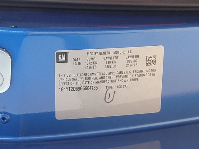 2016 Chevrolet Corvette Z06 3LZ