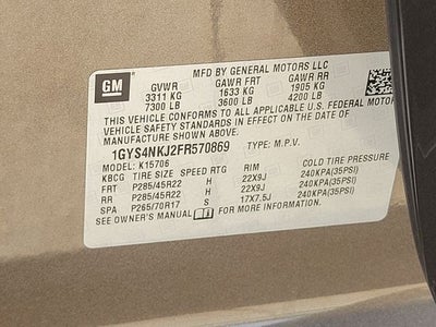 2015 Cadillac Escalade Premium