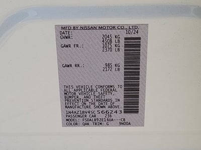 2025 Nissan Leaf S