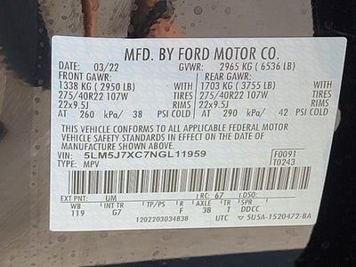 2022 Lincoln Aviator Reserve Premium