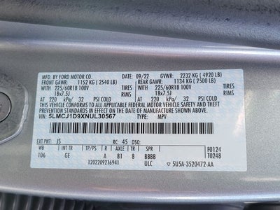 2022 Lincoln Corsair Standard