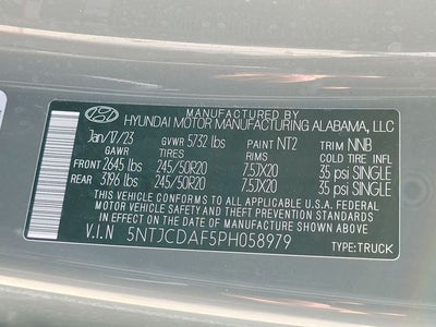 2023 Hyundai Santa Cruz NIGHT