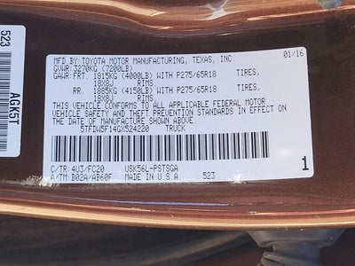 2016 Toyota Tundra SR5