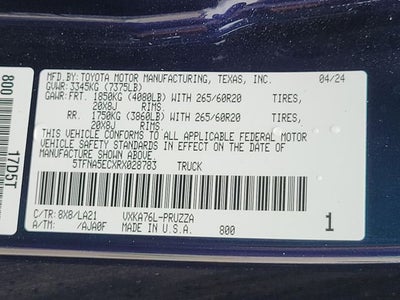 2024 Toyota Tundra Platinum