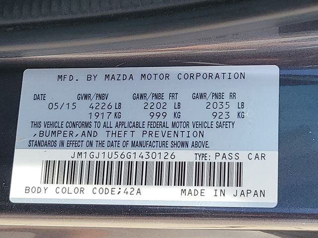 2016 Mazda Mazda6 i Sport