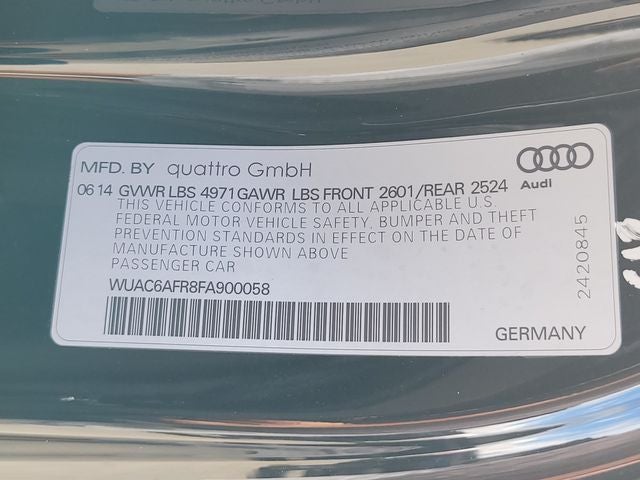 2015 Audi RS 5 4.2 quattro