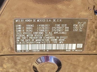 2022 Honda HR-V EX-L