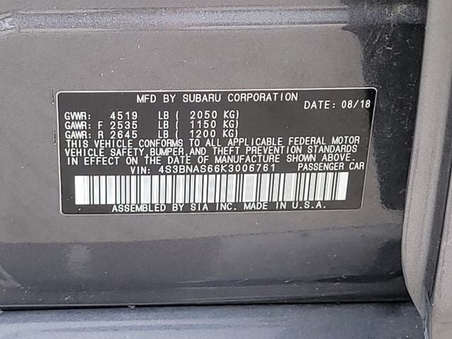 2019 Subaru Legacy 2.5i Sport