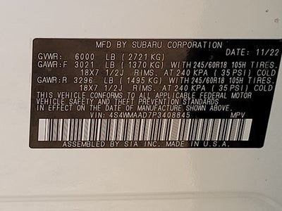 2023 Subaru Ascent Base