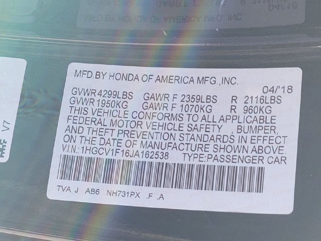 2018 Honda Accord LX