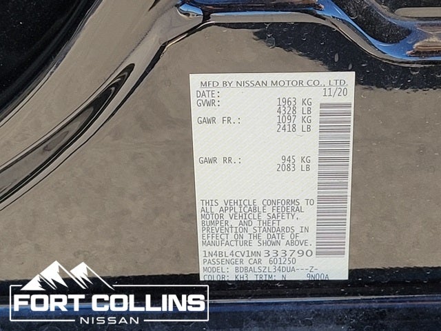 2021 Nissan Altima 2.5 SR