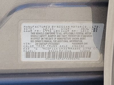 2015 Nissan Sentra SR