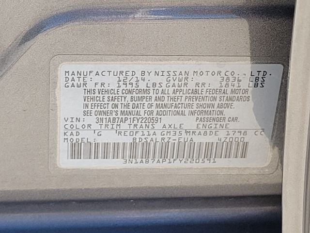 2015 Nissan Sentra SR