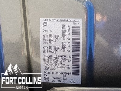 2026 Nissan Rogue SV