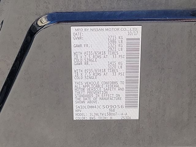 2018 INFINITI QX60 Base