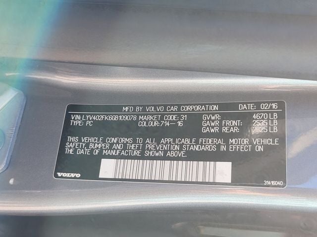 2016 Volvo S60 Inscription T5